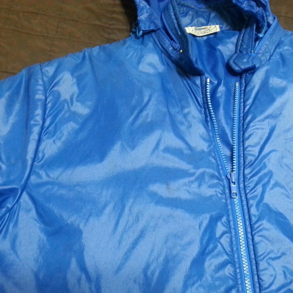 Vintage Izod Lacoste Jacket Puffer Bomber Hooded Men's Large Winter 80's 70's - Picture 4 of 16